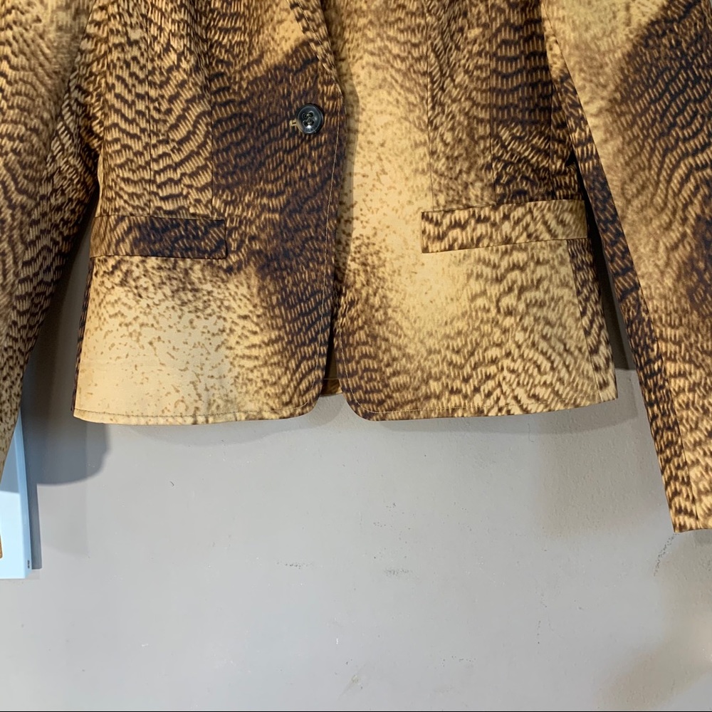 Escada One Button Blazer Jacket Silk Blend 36 - Picture 3 of 7